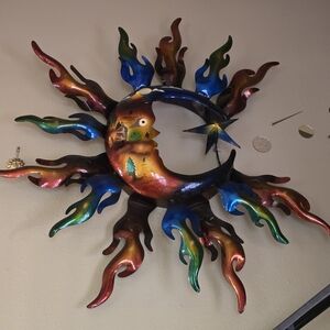 Sun Metal Sculpture Art
